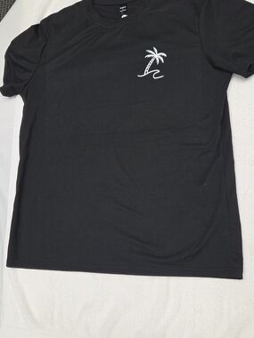 NFINITY Black Tee with White Palm Logo